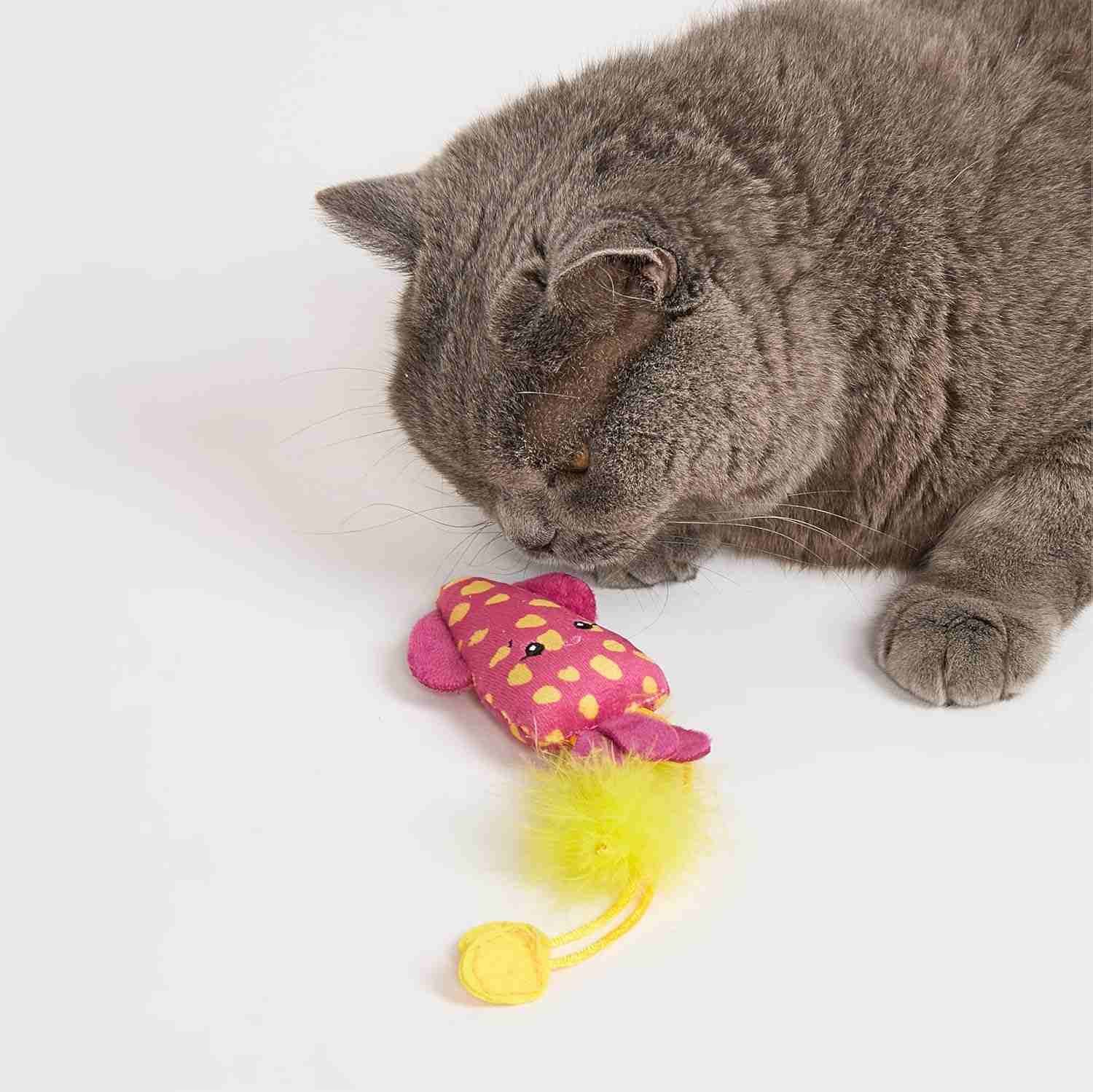 Fofos Sealife Wand Cat Toy, (Pack of 4)