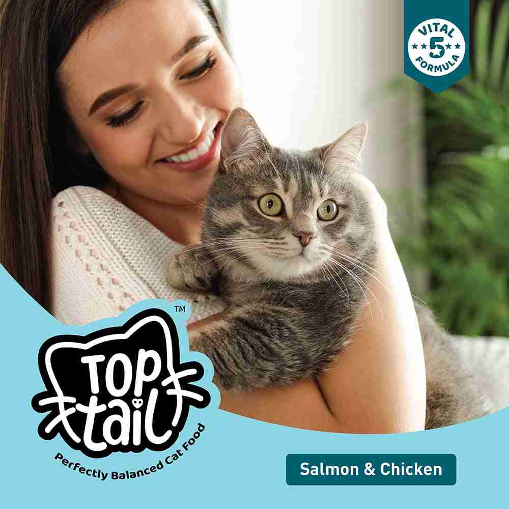 Top tail Adult Aalmon & Chicken Dry Food for Cats 3kg