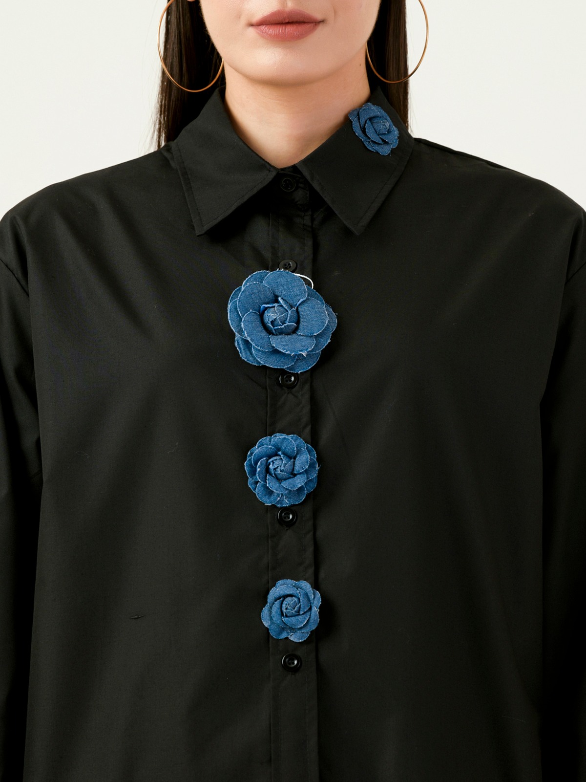 Albion Women Smart Premium Black Casual Shirt