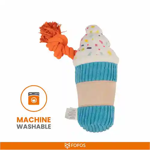Barkbutler Fofos Birthday Drink Plush Toy for Dogs