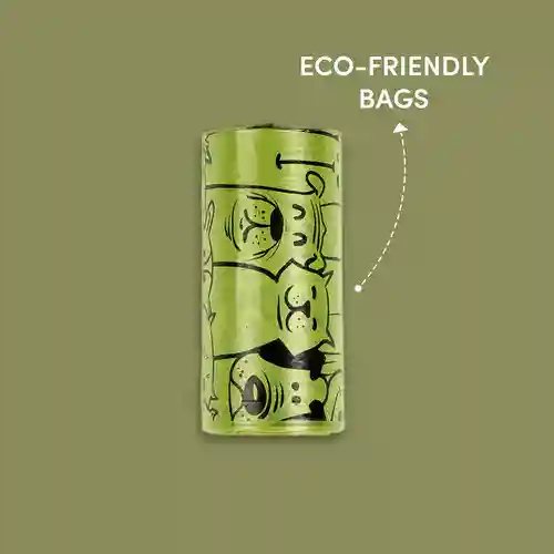 Barkbutler Fofos Plush Racoon Poop Bags for Dogs and Cats