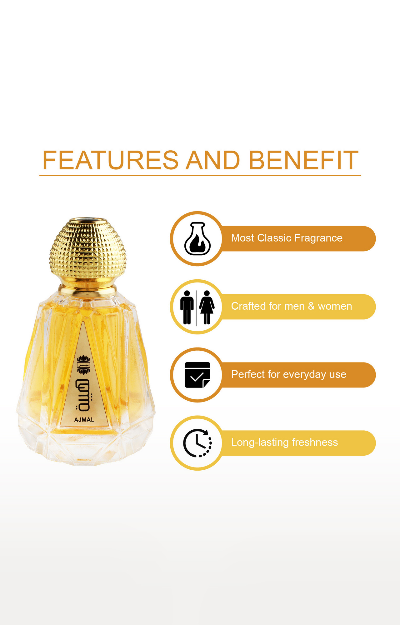 Ajmal Hayba Eau De Parfum 80ML Long Lasting Scent Spray Perfume Gift For Men & Women - Made In Dubai