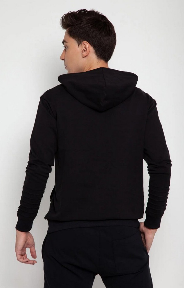 Black Pinstripe Hoodie