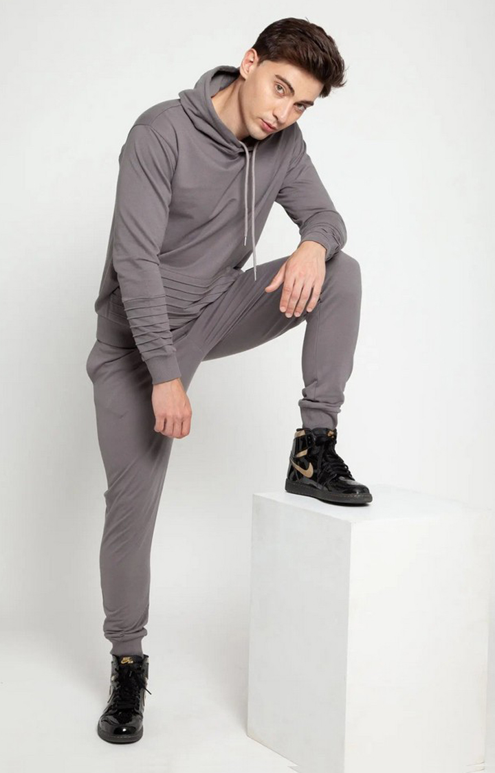 Charcoal Pinstripe Hoodie