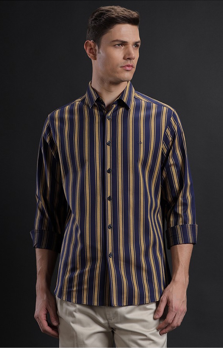 Aldeno | Men's Multi Cotton Striped Casual Shirt