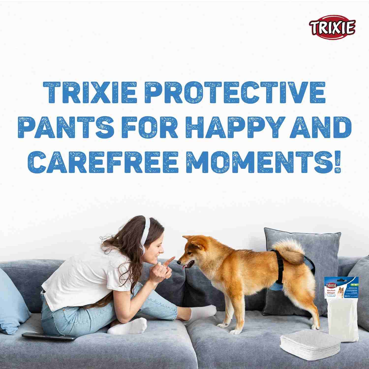 Trixie Pads for Protective Pant for Dogs, 10 Small Pads