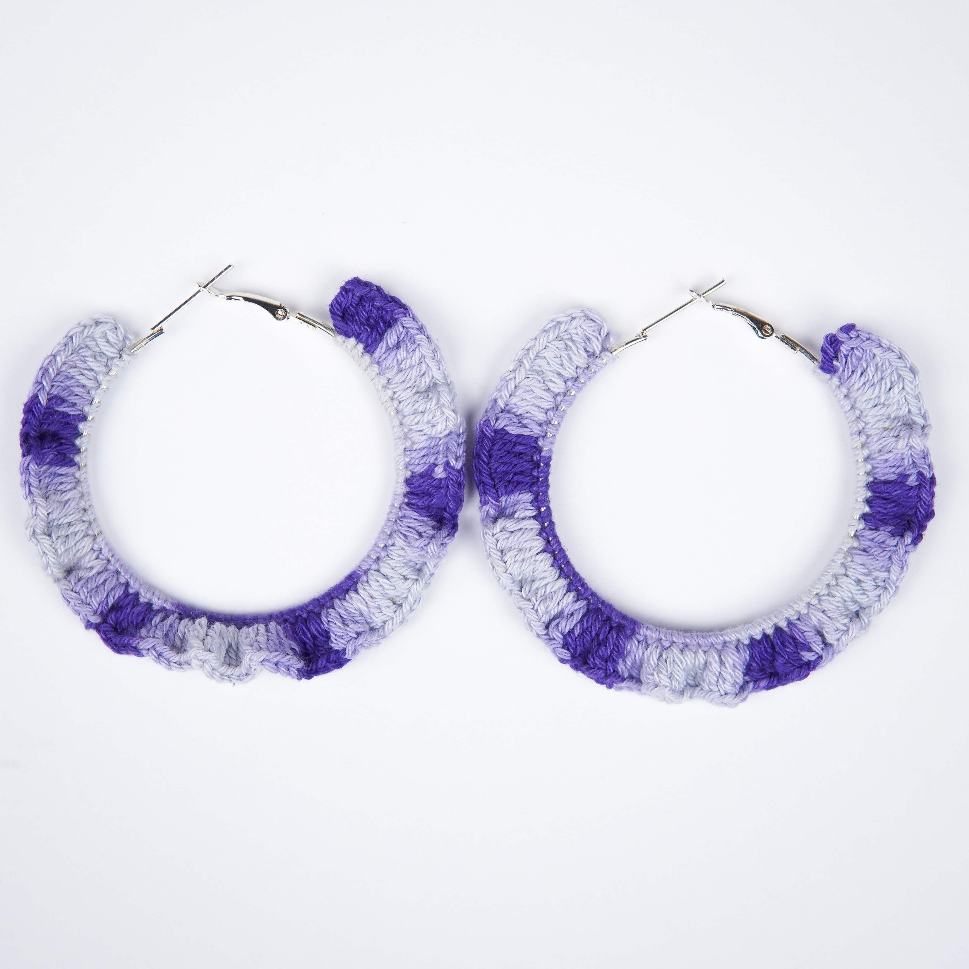 Lavender Pankh Hoops