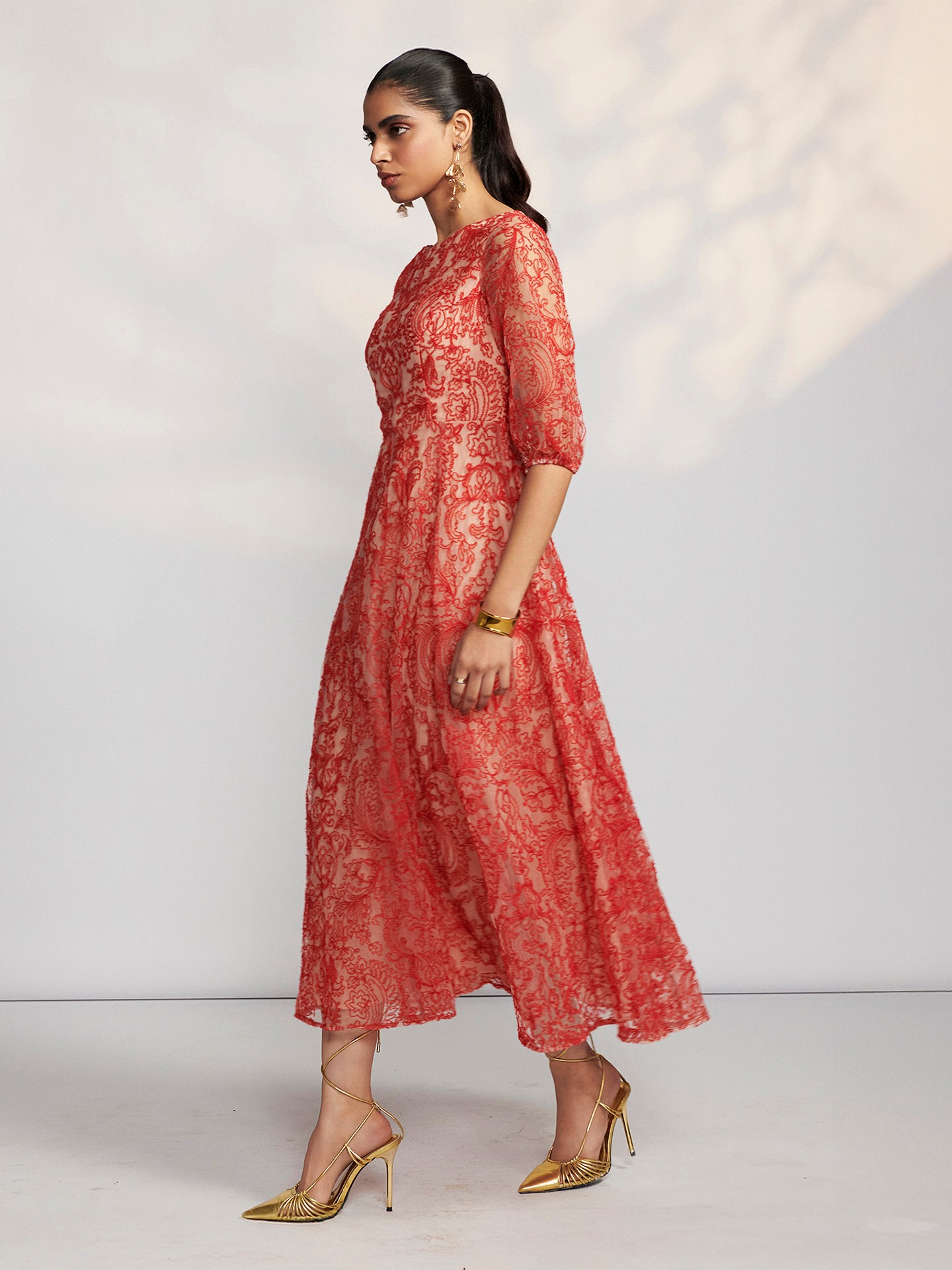 Red Carmina Long Dress