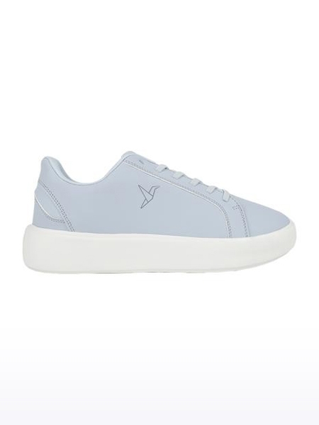 Women's Blue Solid Closed Toe PU Sneakers