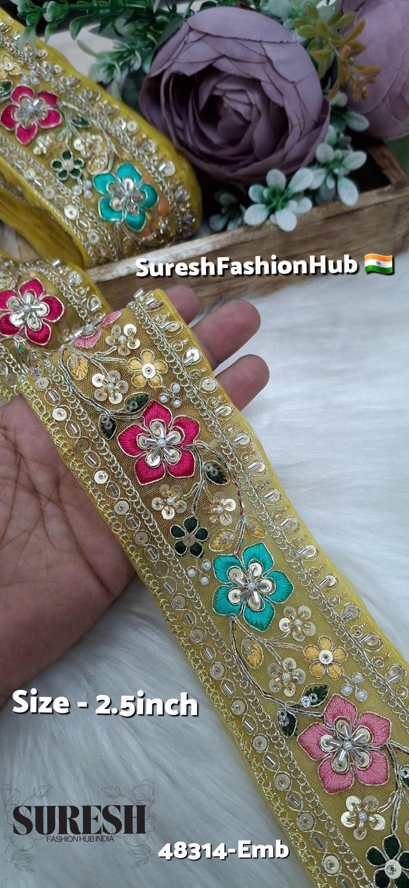 Kaddana Floral Embroidery Lace