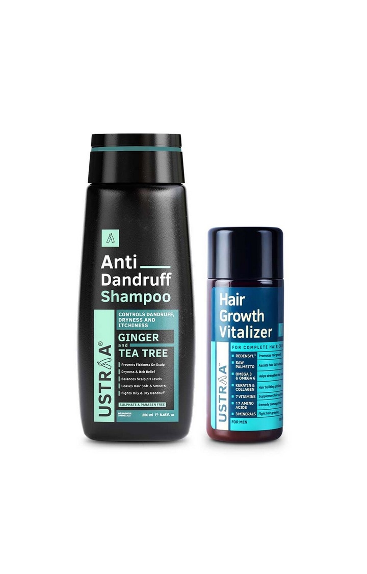Ustraa | Hair growth Vitalizer & Anti Dandruff Shampoo(Pack Of 2) 0
