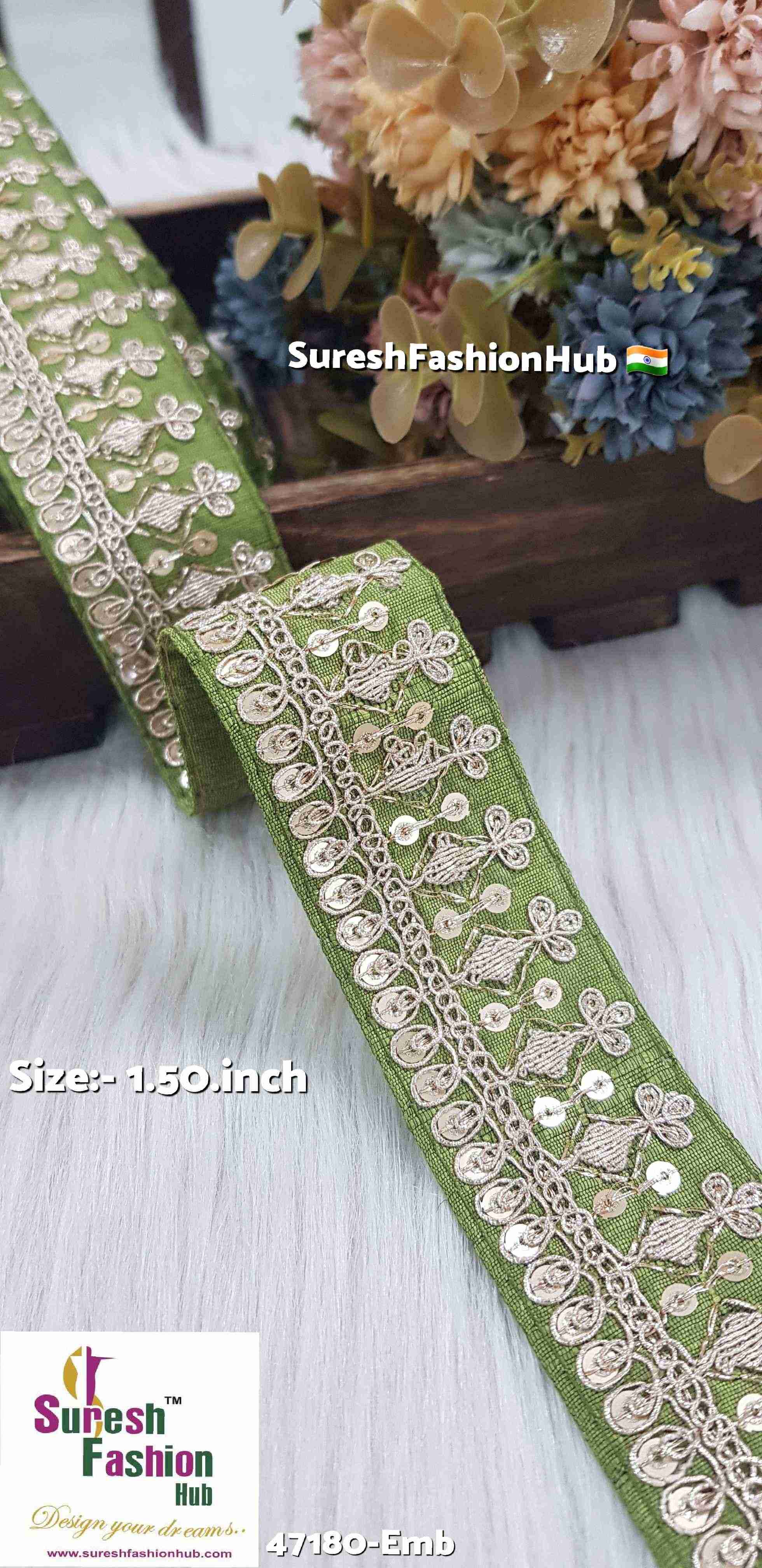 Mehendi Royal Elegance Embroidered Lace