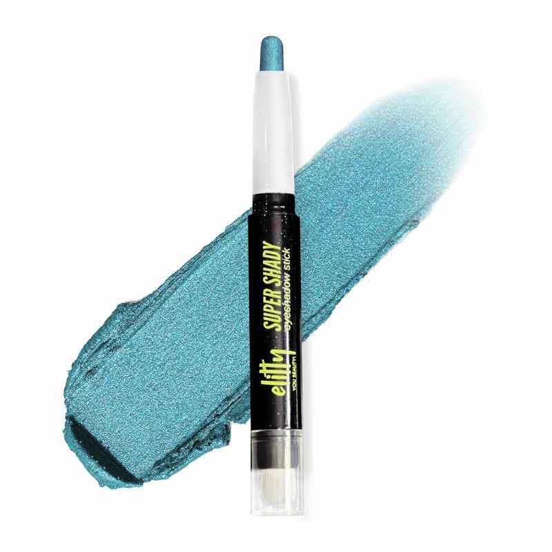 Elitty Eyeshadow Stick | Shimmer | Waterproof | Easy to blend, non creasy, Beginner's Friendly eyeshadow | More than 24 Hour Stay | Blue Lagoon (Teal), 1.7g