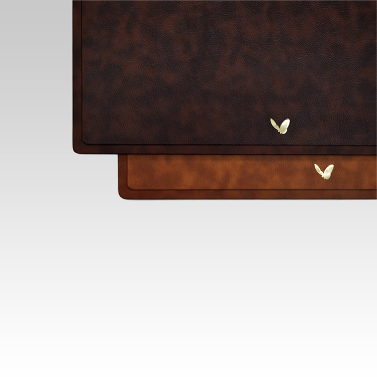 22x16 Inches Rigid Desk Blotter | Classic | Tan