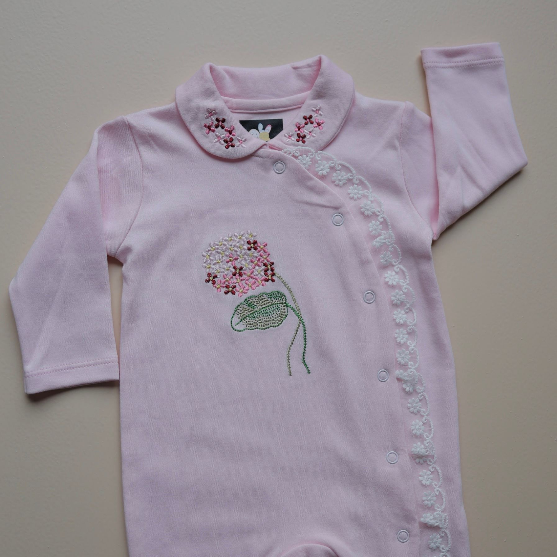 Blush Garden Baby Romper