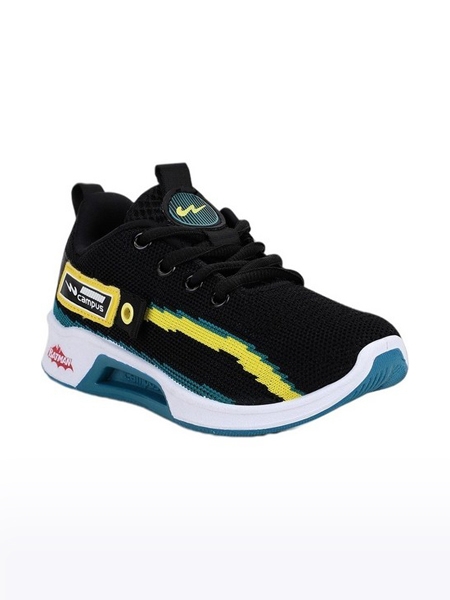 Campus Shoes | Girls Black HM 501 Running Shoes 0