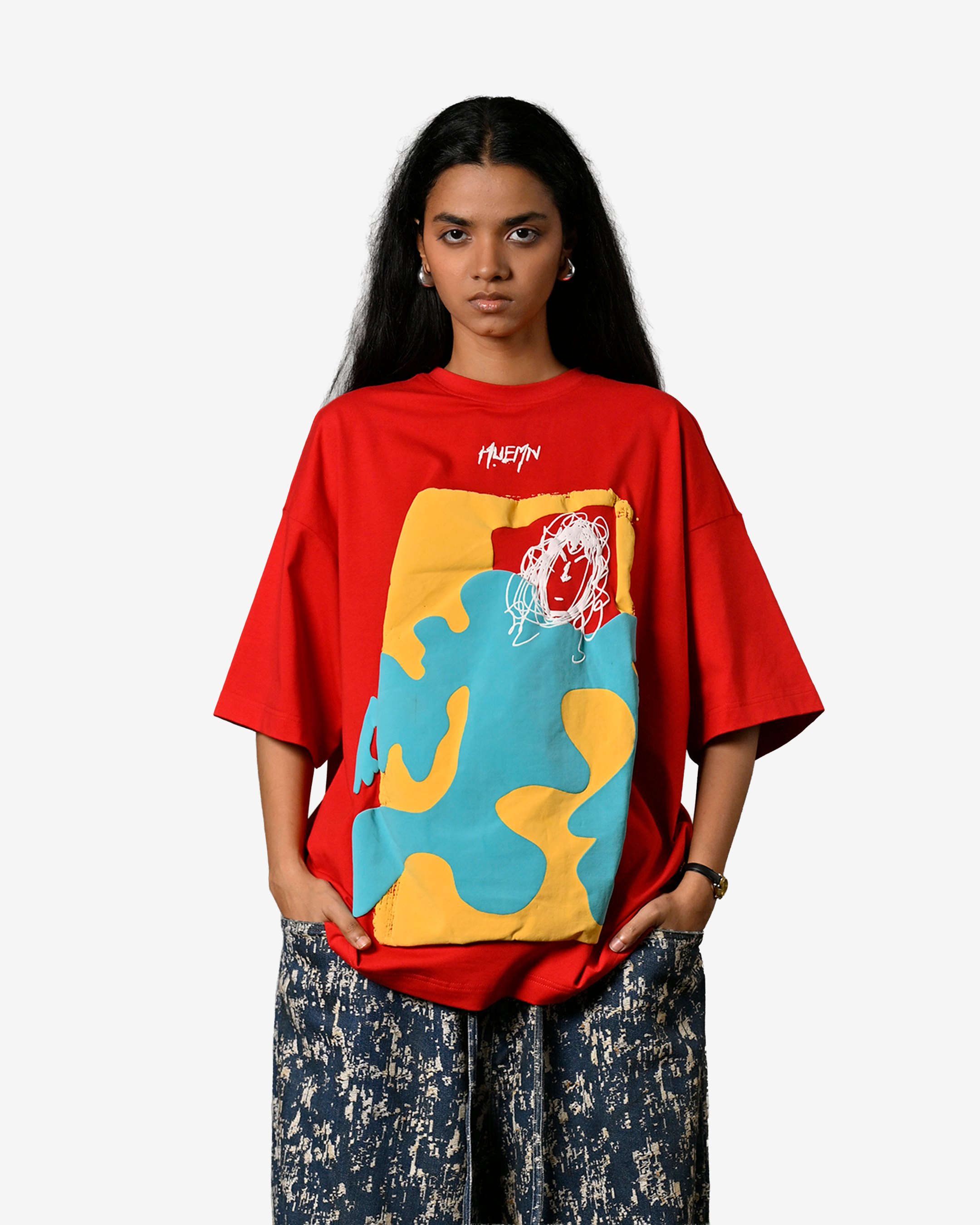 Doodle Man T-Shirt - Red