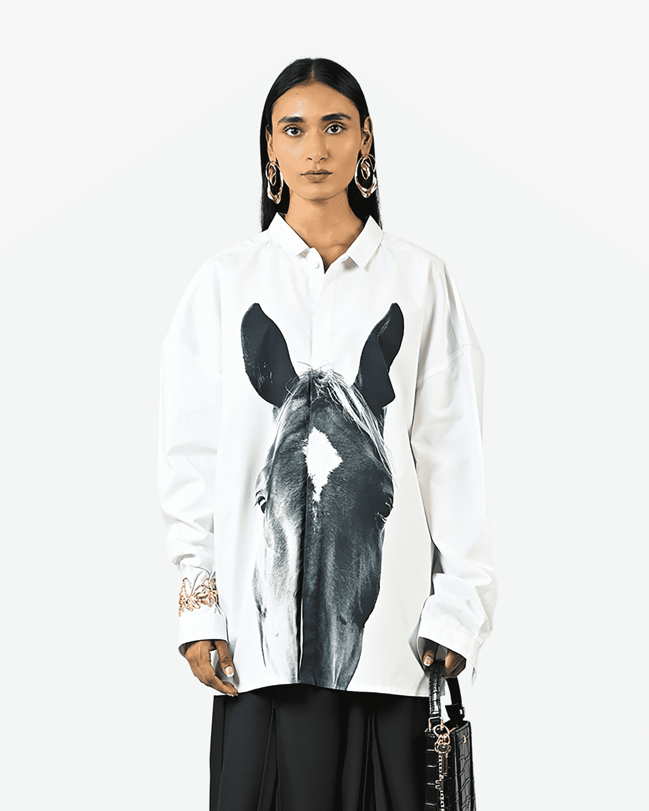 Horse Printed Cotton Shirt