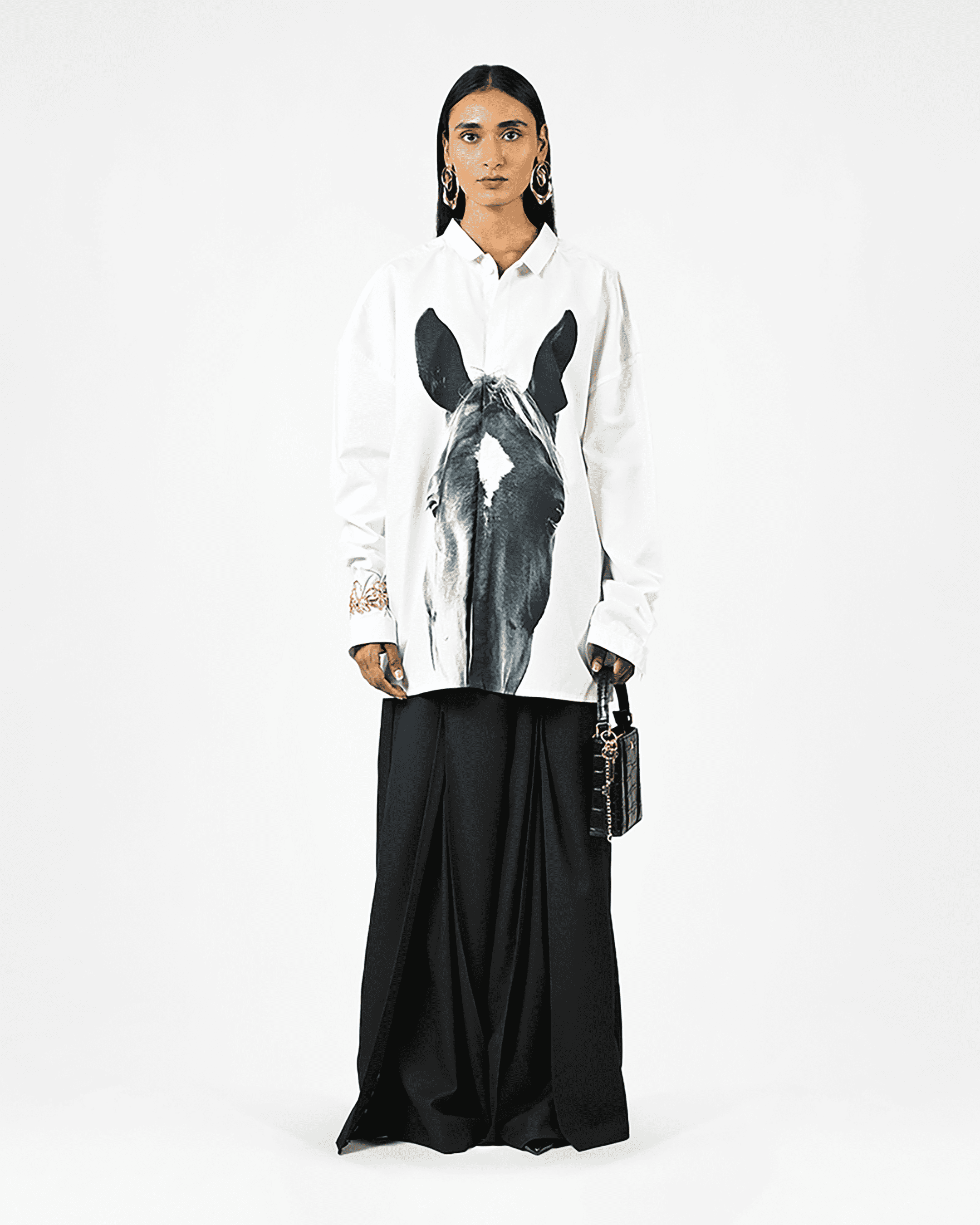 Horse Printed Cotton Shirt