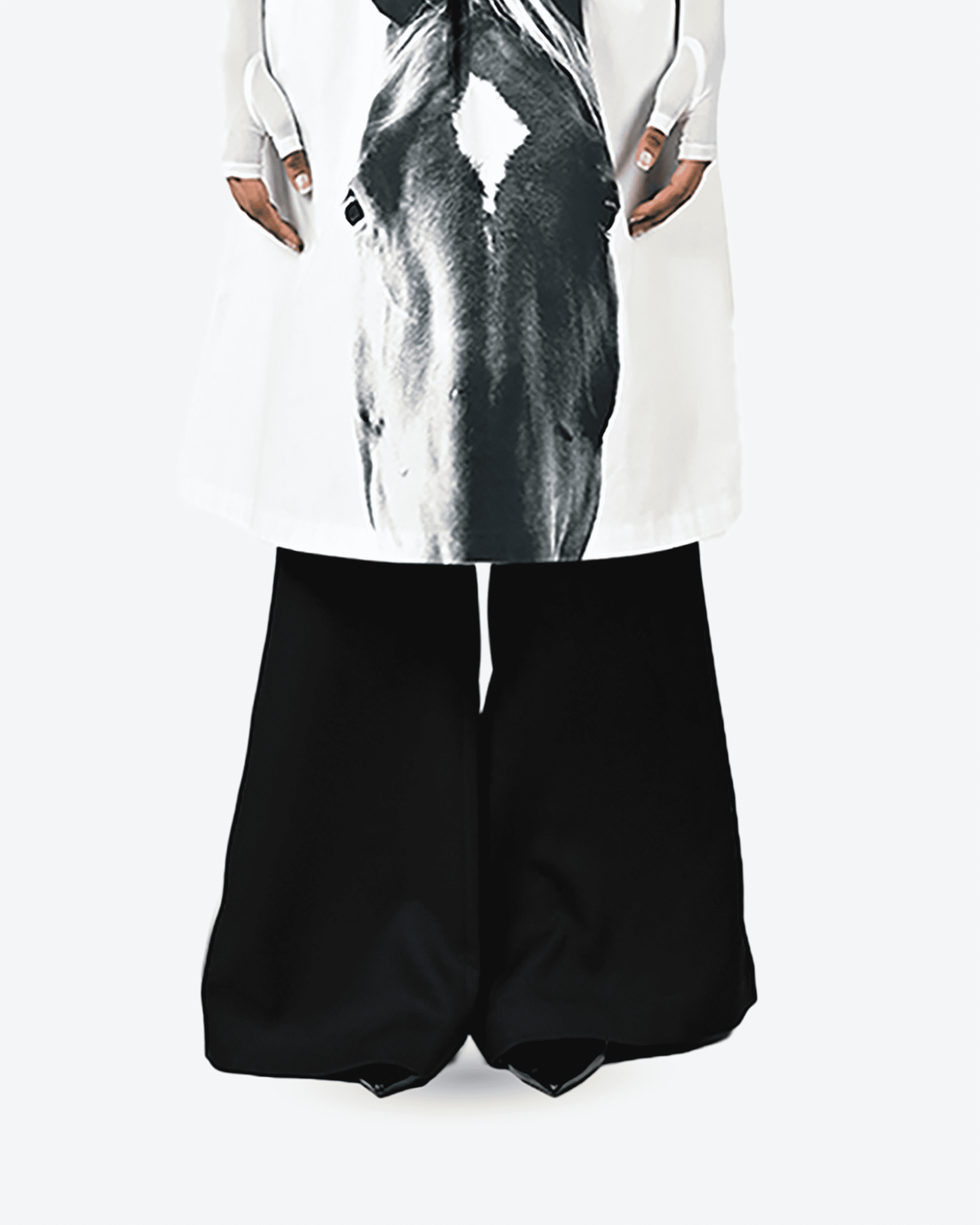 Horse Printed Cotton Skirt
