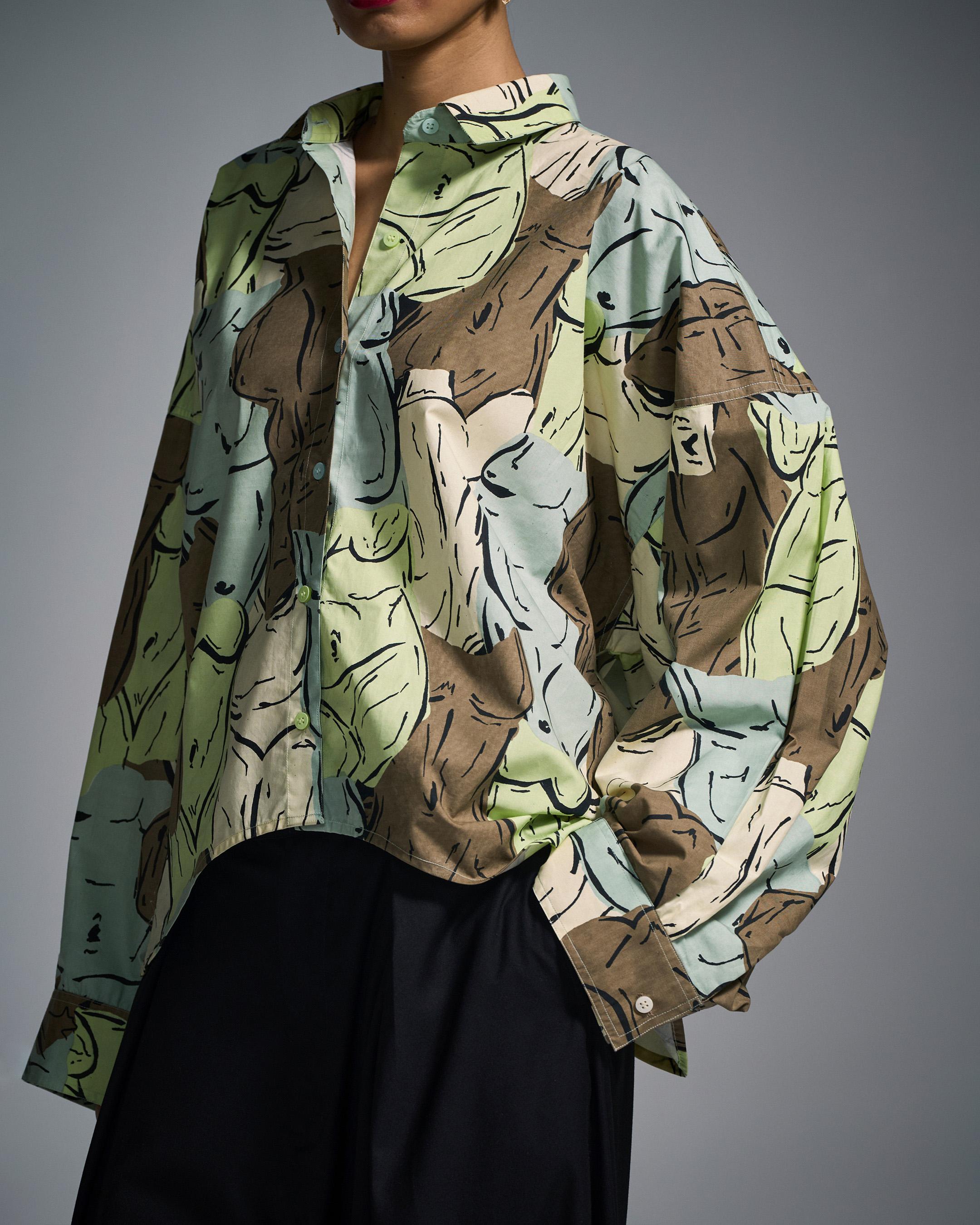 Figure Studies Shirt - Greige Green