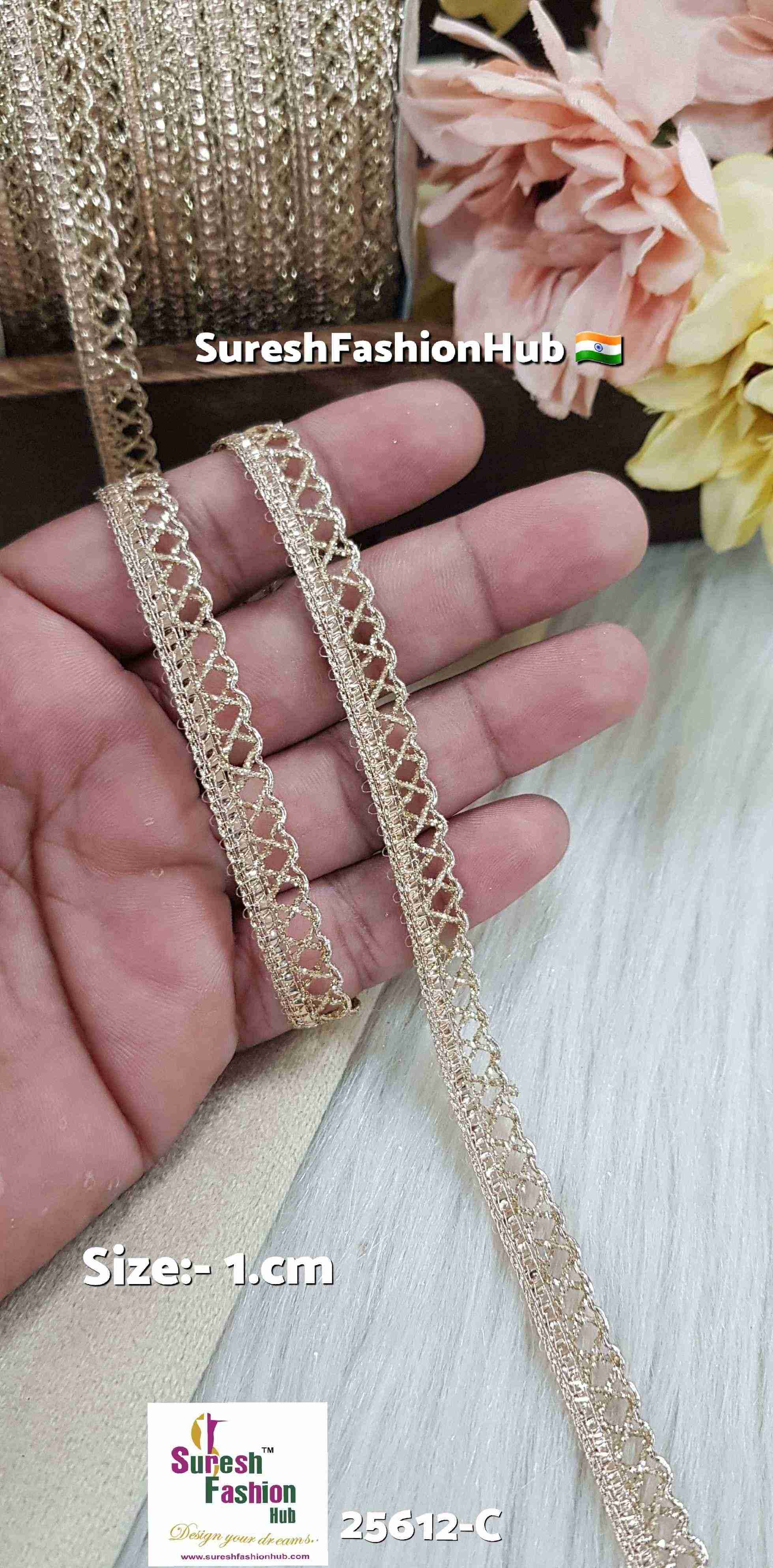 Rose Gold Gota Dori Lace