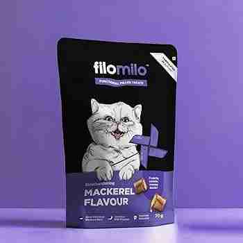 Filomilo Functional Filled Treats for Cats (Mackerel Flavour), 70g
