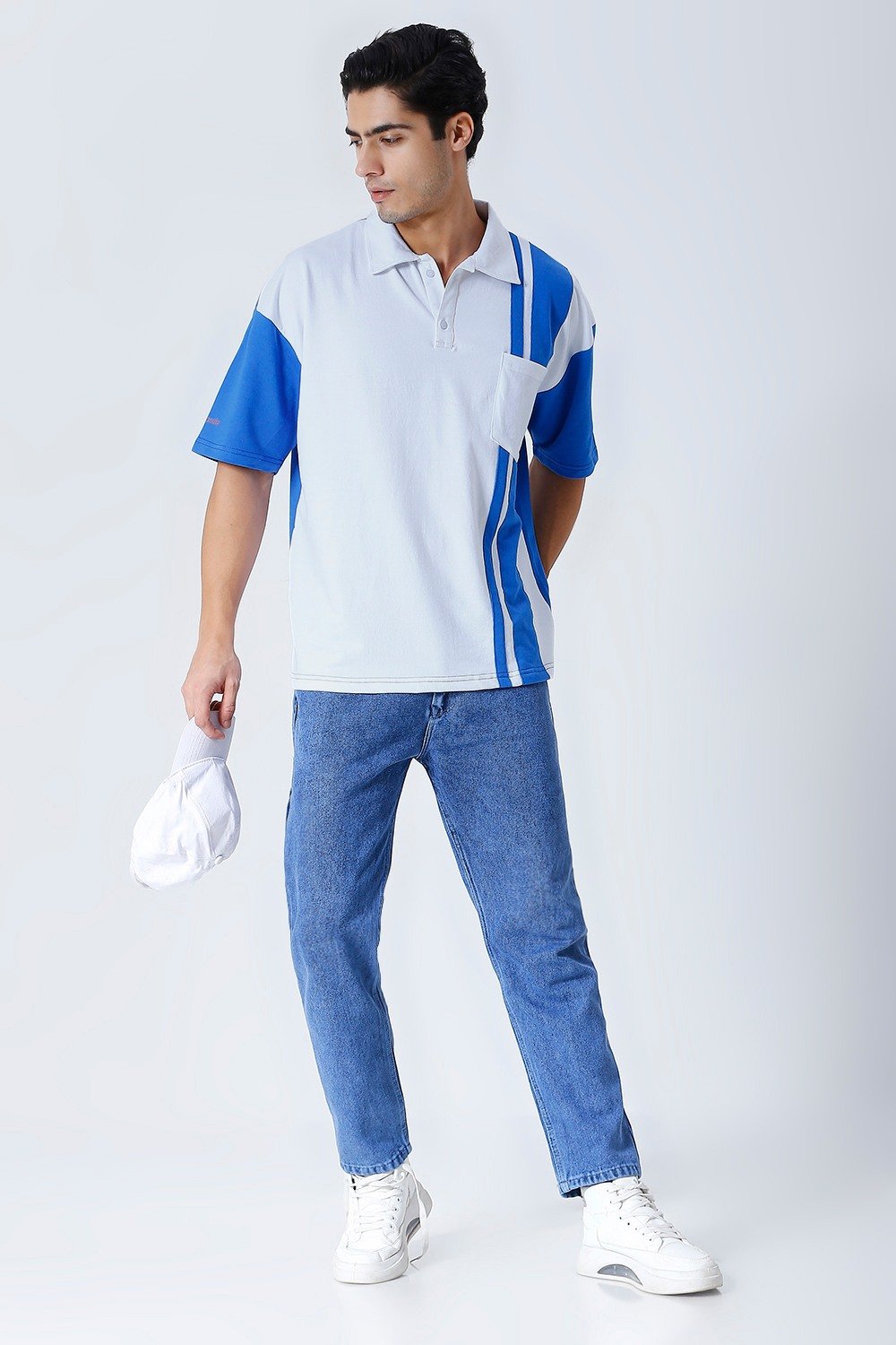 Dank Panda: Azure Crest Polo