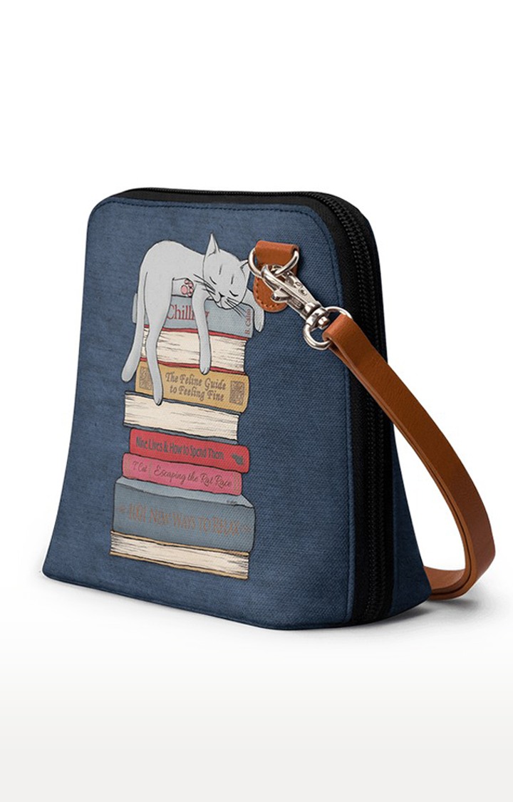 Women s How to Chill Like A Cat Trapeze Sling Bags