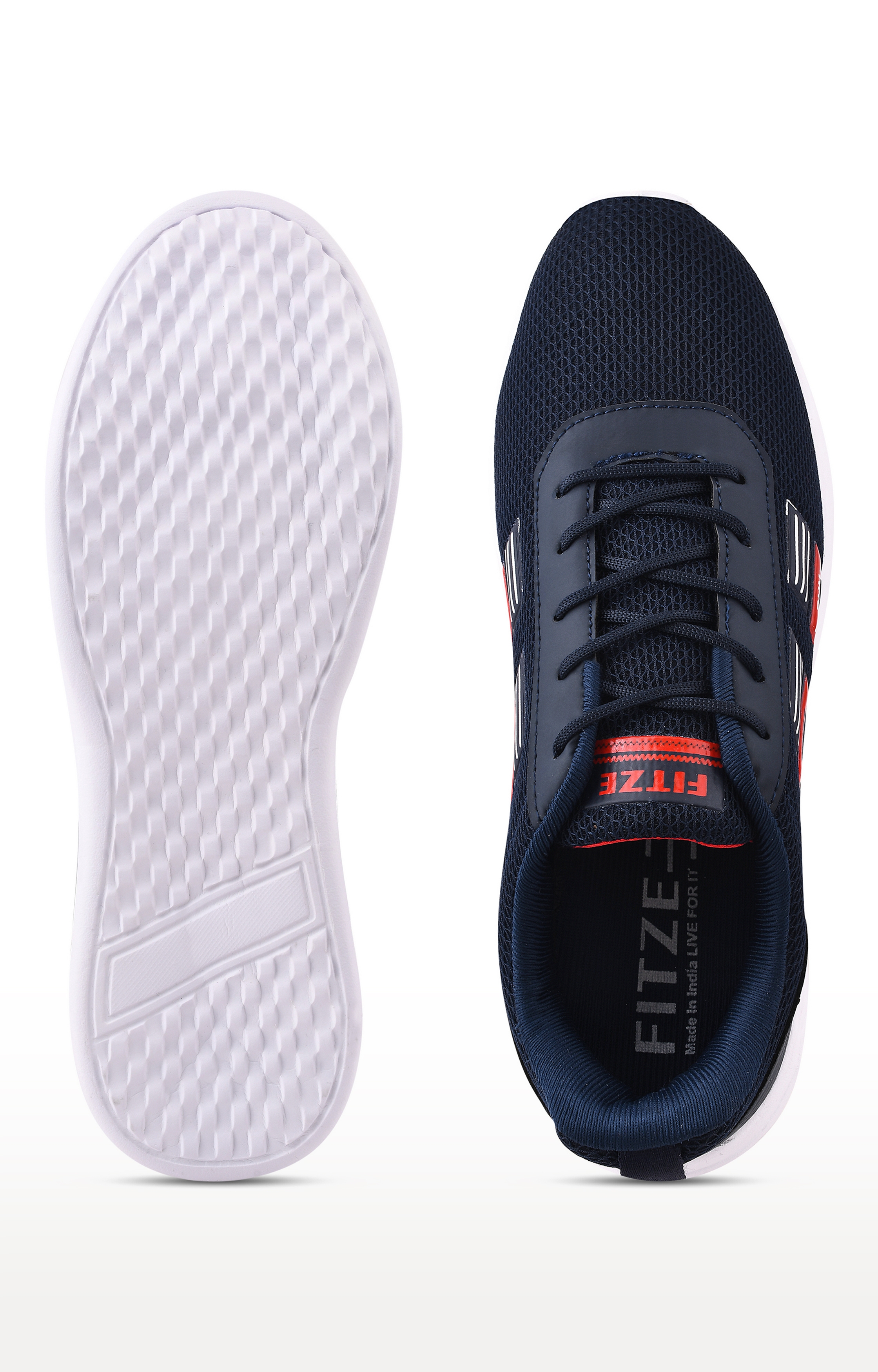 Fitze | Blue Running Shoes (HOX_546_NAVY_RED) 4