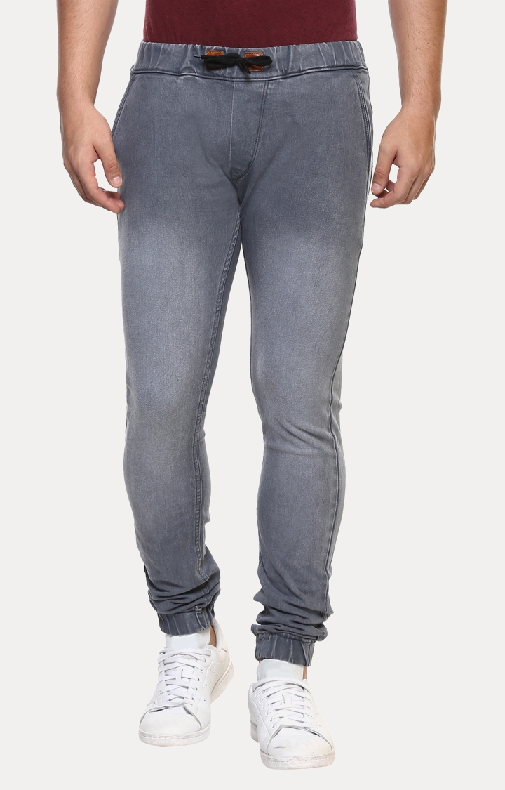 Urbano Fashion | Grey Solid Joggers 0