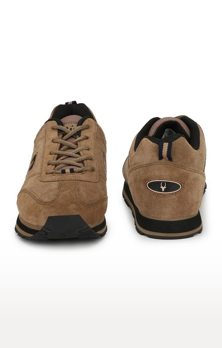 Hirolas | Hirolas Men's Multisport Leather Sneaker Shoes- Camel 2