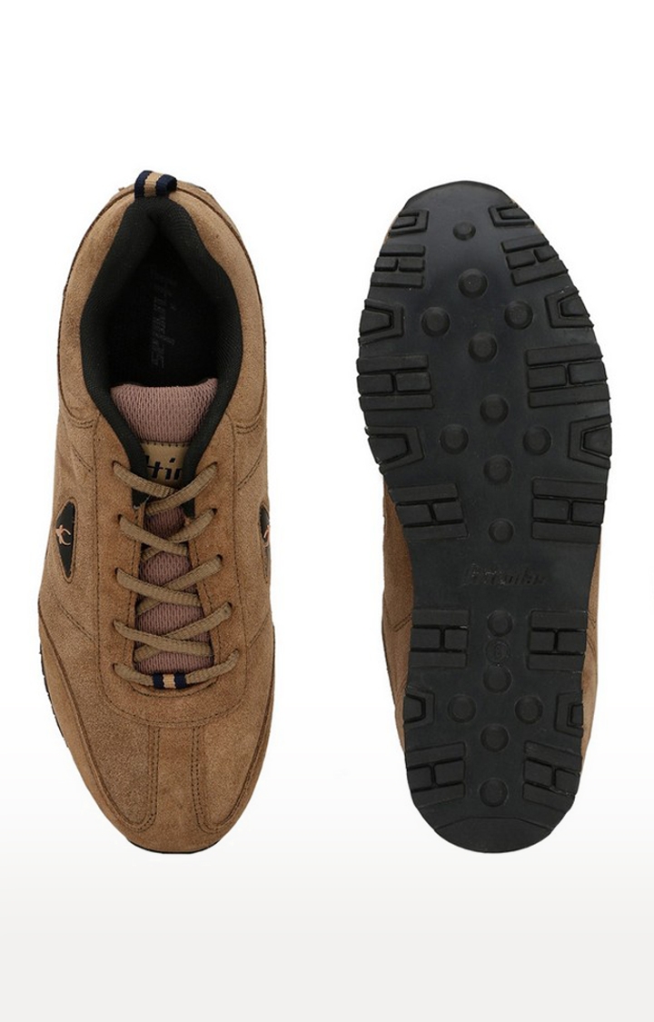 Hirolas | Hirolas Men's Multisport Leather Sneaker Shoes- Camel 3