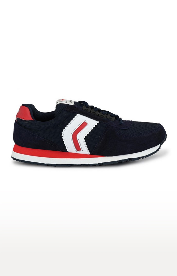 Hirolas | Hirolas Men's Multisport Leather Sneaker Shoes- Blue/Red 1