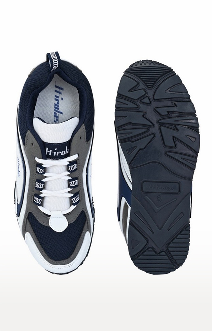 Hirolas | Hirolas Men's Multisport Sneaker Shoes- White/Blue 3