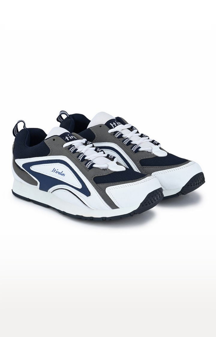 Hirolas | Hirolas Men's Multisport Sneaker Shoes- White/Blue 4