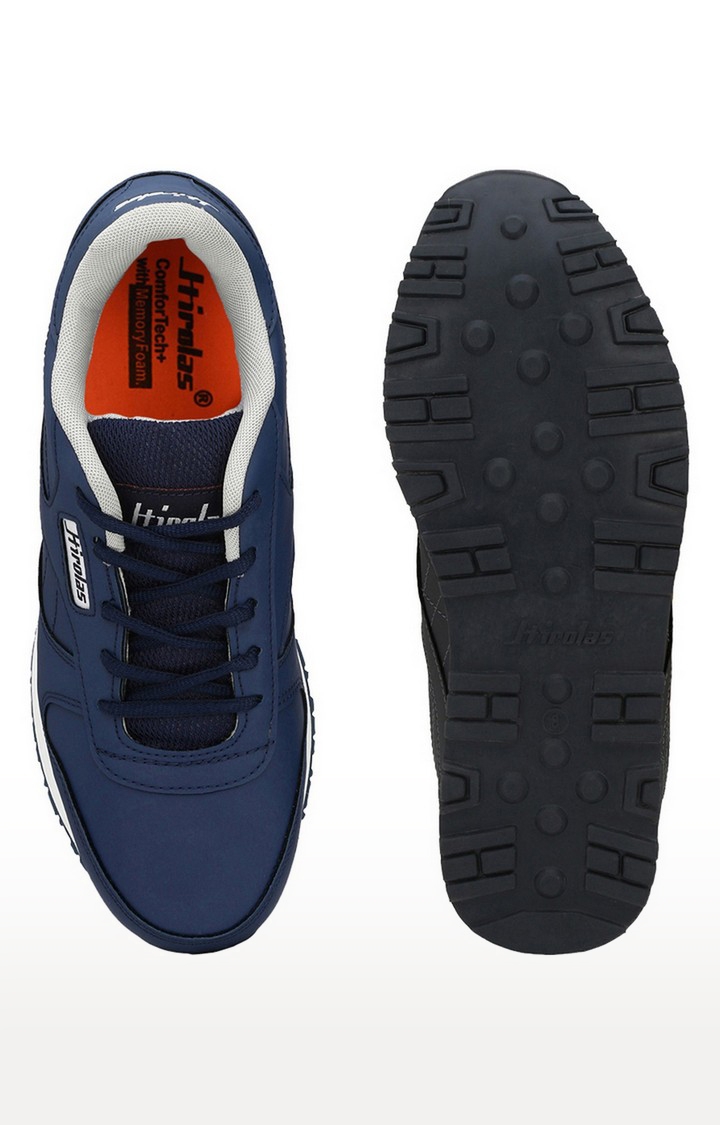 Hirolas | Hirolas Multi Sport Shock Absorbing Walking  Running Fitness Athletic Training Gym Sneaker Shoes - Blue 4