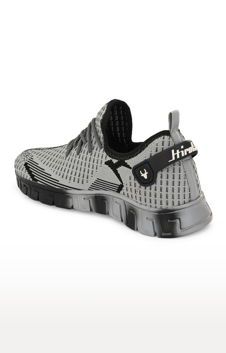 Hirolas | Hirolas® Men's Knitted athleisure Sports Shoes - Grey/Black 2