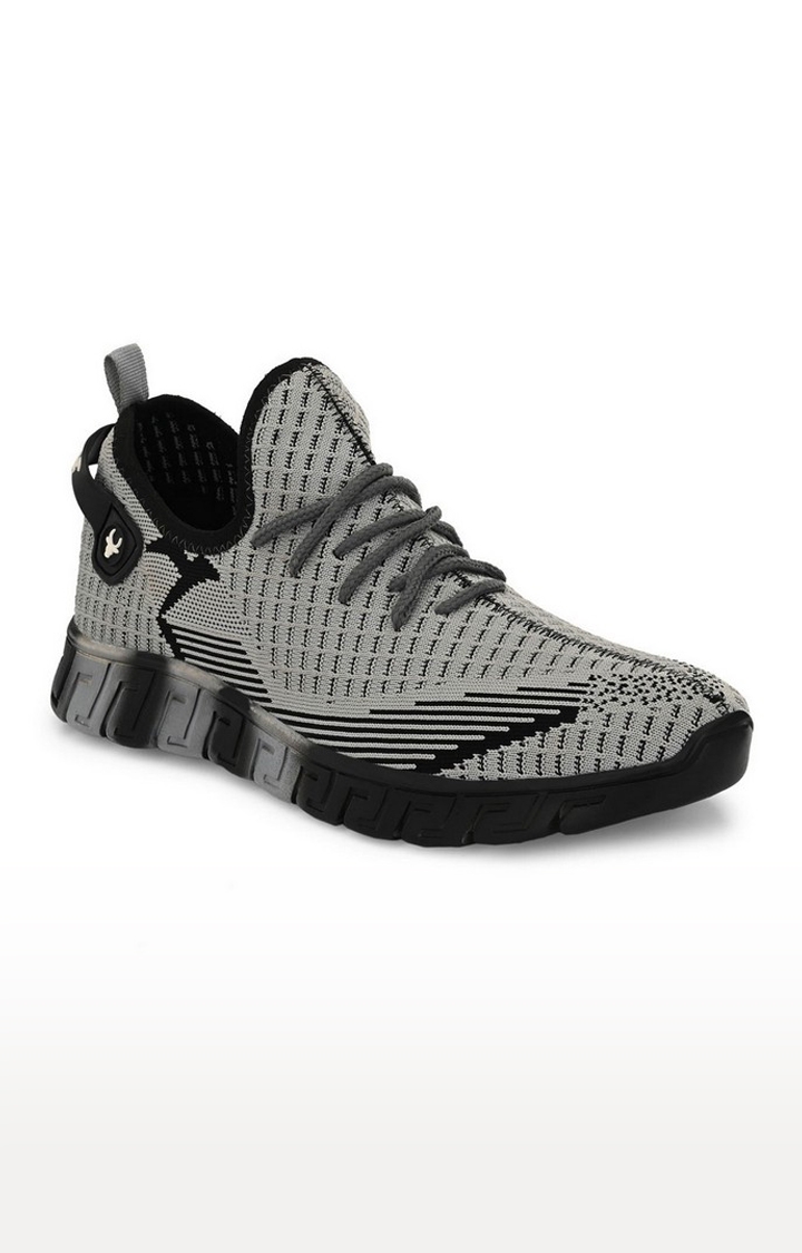 Hirolas | Hirolas® Men's Knitted athleisure Sports Shoes - Grey/Black 0
