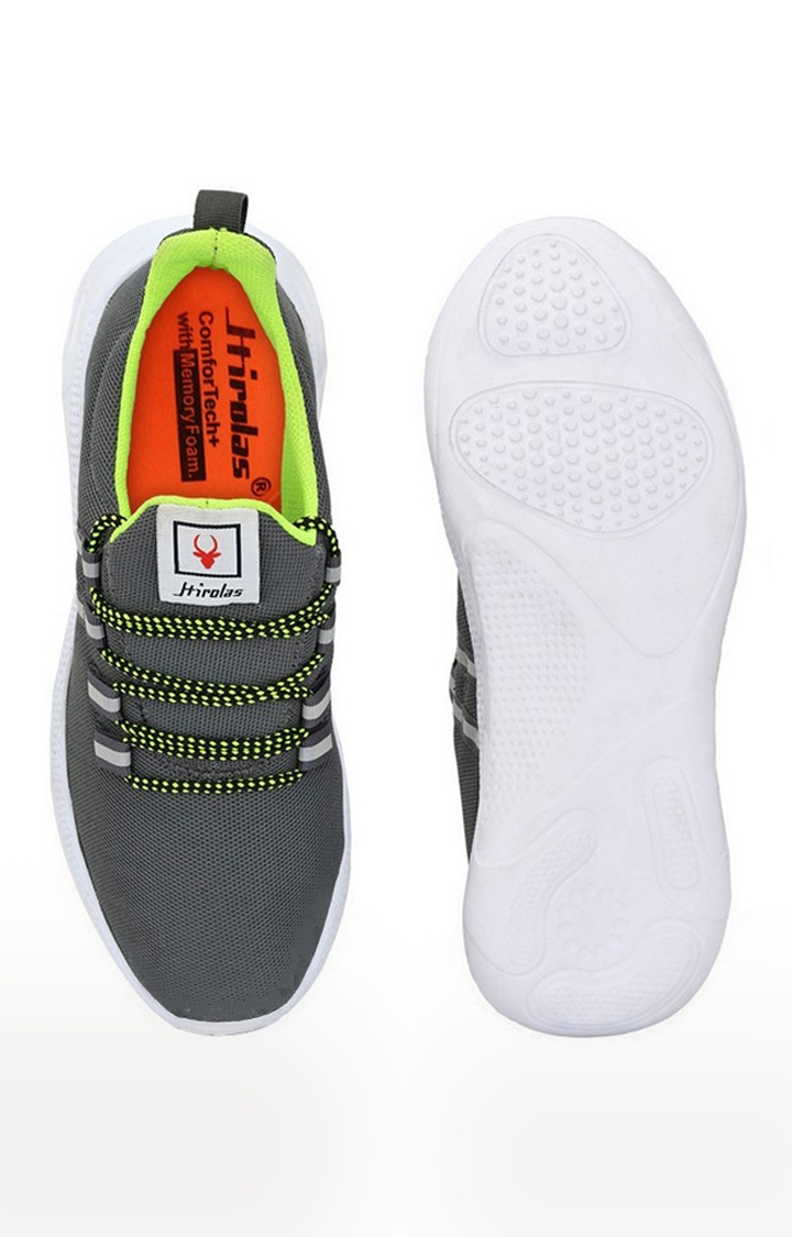 Hirolas | Hirolas® Men's Mesh Grey Walking/Gym/Running Sports Sneaker Shoes 3