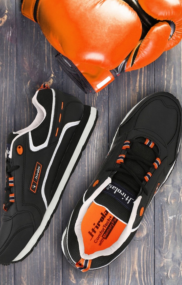 Hirolas | Hirolas Multi Sport Shock Absorbing Walking  Running Fitness Athletic Training Gym Sneaker Shoes - Black 7