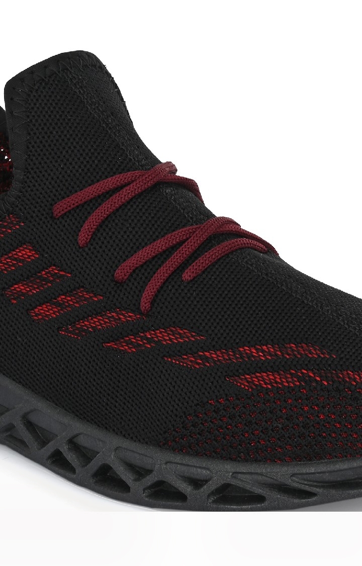 Hirolas | Hirolas® Men's Knitted athleisure Running/Walking/Gym Sports Sneaker Shoes - Black 3