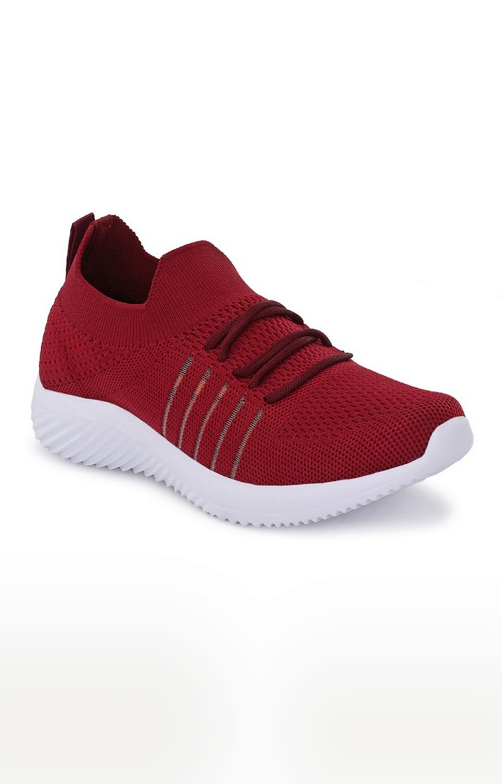 Hirolas | Hirolas® Sports Casual Running Shoes Walking Jogging Gym Sneakers Comfortable Breathable Trainers Athletic Sports Shoes for women - Maroon 6