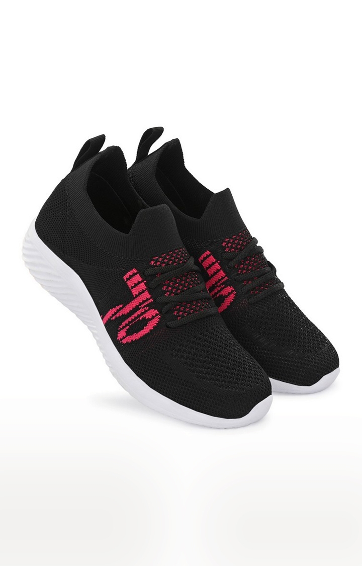 Hirolas | Hirolas® Sports Casual Running Shoes Walking Jogging Gym Sneakers Comfortable Breathable Trainers Athletic Sports Shoes for women - Black 5