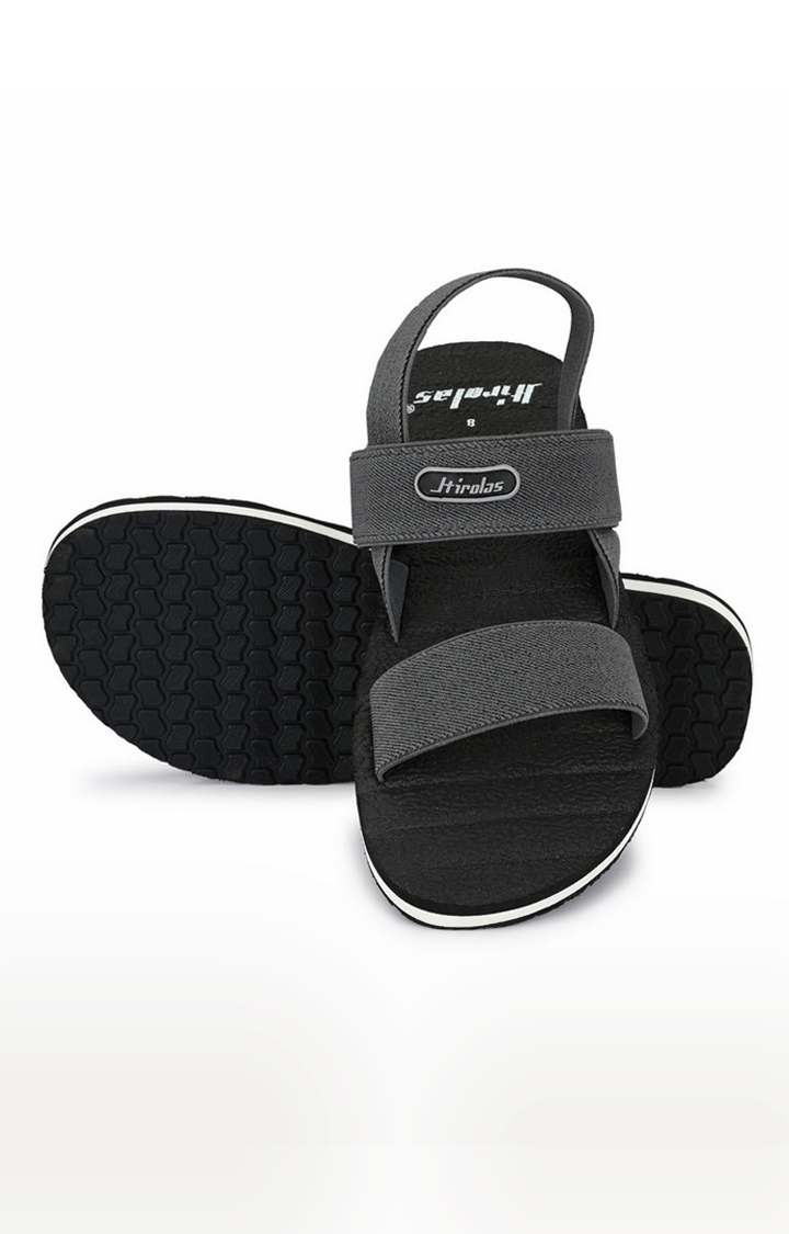Hirolas | Hirolas Trendy Fabrication Flip-Flops Elasticated comfortable Slippers - Grey 4