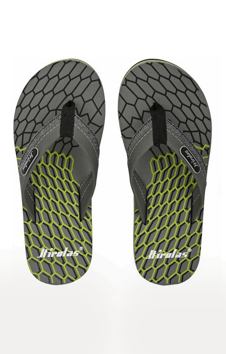 Hirolas | Hirolas Fabrication Flip-Flop Slippers - Grey 3