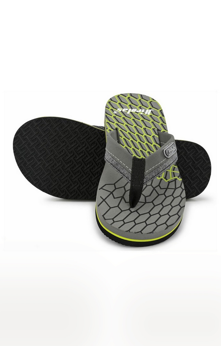 Hirolas | Hirolas Fabrication Flip-Flop Slippers - Grey 1