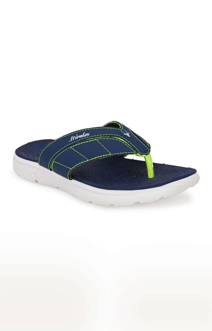 Hirolas | Hirolas® CLOUDWALK | Comfortable | Ultra-Soft | Light-Weight | Shock Absorbent | Bounce Back Technology | Water-Resistant | Flip Flops | Slippers for Men - Blue/Green 0
