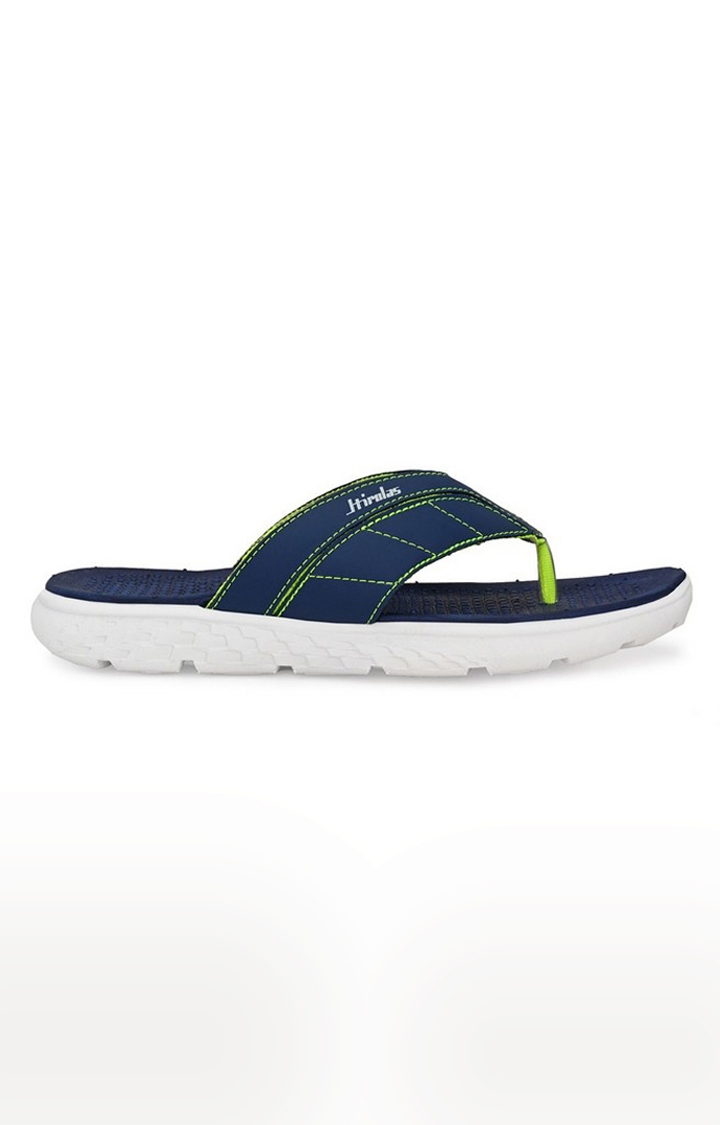 Hirolas | Hirolas® CLOUDWALK | Comfortable | Ultra-Soft | Light-Weight | Shock Absorbent | Bounce Back Technology | Water-Resistant | Flip Flops | Slippers for Men - Blue/Green 1
