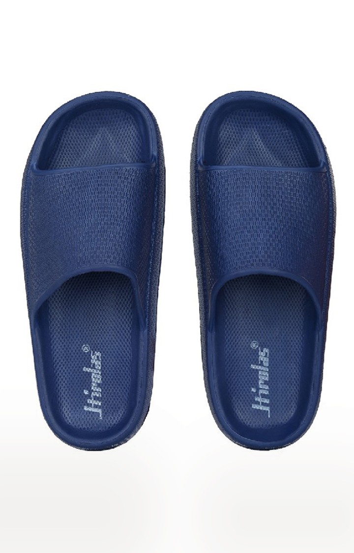 Mens fluffy sliders sales